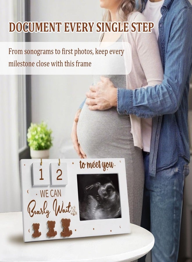 Gaahkai Sonogram Picture Frame, Standard 4x3 Ultrasound Photo Frames with Baby Countdown Weeks for Pregnancy Congratulations Baby Announcement Gift - Image 3